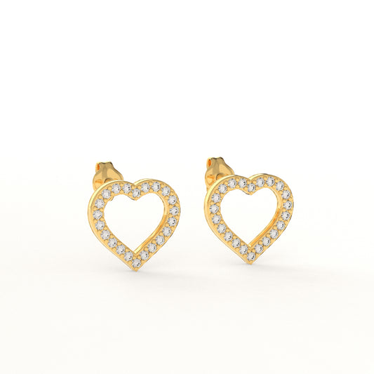 Heart Studs