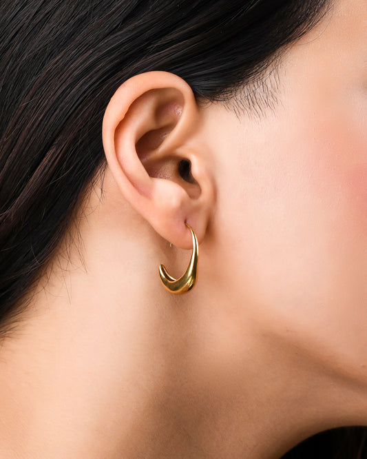 Tear Drop Hoops